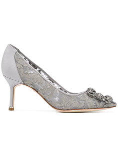 туфли Hangisi с кружевной отделкой Manolo Blahnik