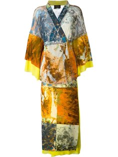 юбка и топ-кимоно в принт  Jean Paul Gaultier Vintage