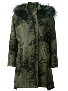 пальто с капюшоном и потайной застежкой Fendi