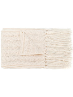 jewelled bow chunky knit scarf Twin-Set