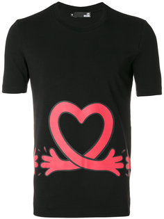 футболка с принтом сердца Love Moschino