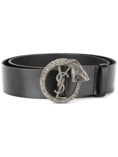 ремень с пряжкой в форме змеи Monogram  Saint Laurent