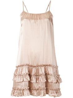 silk ruffled dress Olympiah