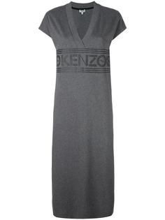 платье миди с логотипом  Kenzo