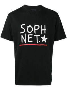 футболка с принтом в виде логотипа и звезды Sophnet.
