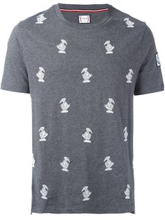 футболка с вышивкой птиц Moncler Gamme Bleu