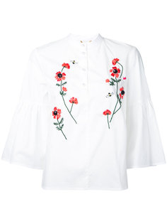 блузка с вышитыми цветами Muveil