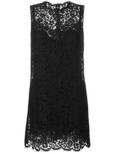 платье с цветочным кружевом Dolce & Gabbana