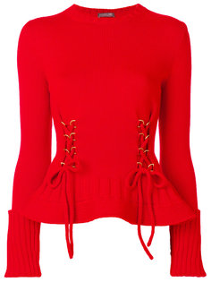 свитер с шнуровкой по бокам Alexander McQueen