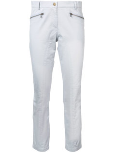 zip pocket cropped trousers Veronica Beard