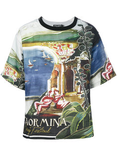 футболка с принтом Taormina Dolce & Gabbana