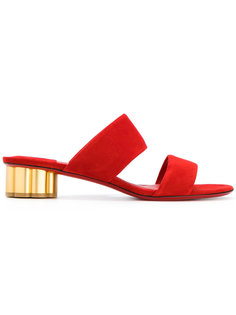 босоножки на каблуке в виде цветка Salvatore Ferragamo