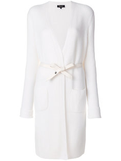длинный кардиган в рубчик  Loro Piana
