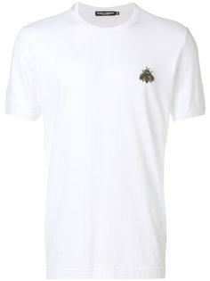 футболка с нашивкой пчелы Dolce & Gabbana