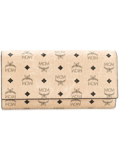 logo print wallet  MCM