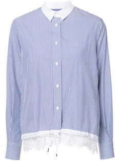 рубашка с кружевом Sacai