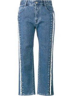 укороченные джинсы с бахромой Stella McCartney
