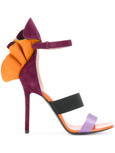 ruffled ankle strap sandals Emilio Pucci