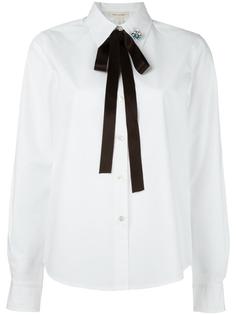 рубашка с завязкой на бант и брошью Marc Jacobs