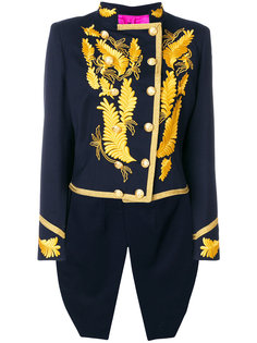 gold embroidered military jacket La Condesa