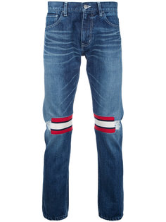 джинсы с полосками на коленях Facetasm