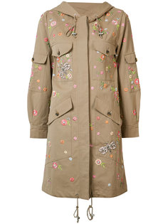 пальто с цветочной вышивкой Needle & Thread