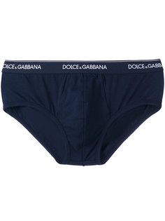 трусы с логотипом на поясе  Dolce & Gabbana Underwear