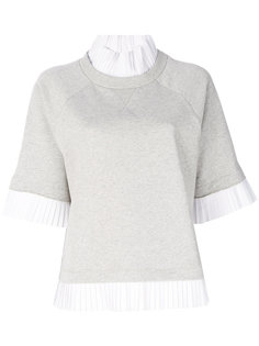 толстовка с плиссировкой Mm6 Maison Margiela
