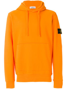 толстовка с капюшоном и заплаткой с логотипом Stone Island