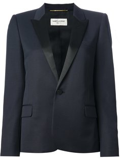 блейзер с контрастными лацканами Saint Laurent