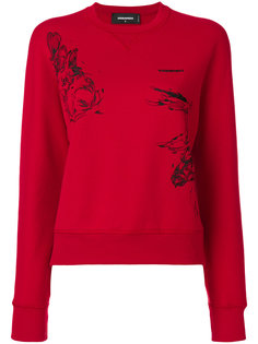 толстовка с вышивкой  Dsquared2