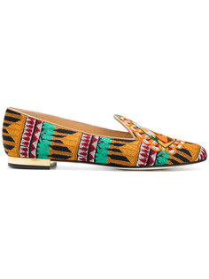 CHARLOTTE OLYMPIA V009670BRC0PYRAMIDSLIPPER 960 MULTI  Canvas/Leather/Leather Charlotte Olympia