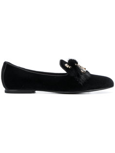 stone embellished slippers Ermanno Scervino