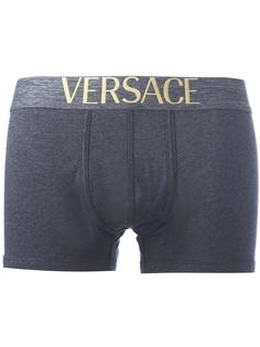 боксеры с логотипом на резинке Versace