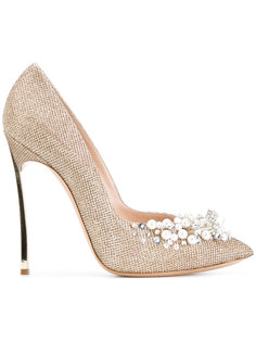 декорированные туфли на шпильках Casadei