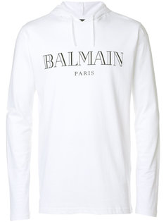 logo printed hoodie Balmain