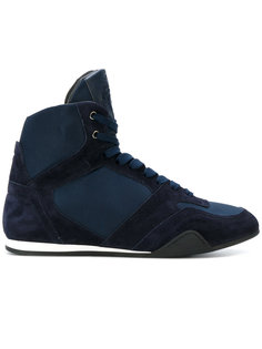 hi-top panelled sneakers Versace