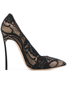 stiletto pointed lace pumps Casadei