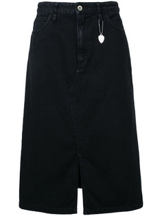 юбка длины миди из денима Muveil