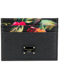 визитница с цветочным принтом Dolce & Gabbana