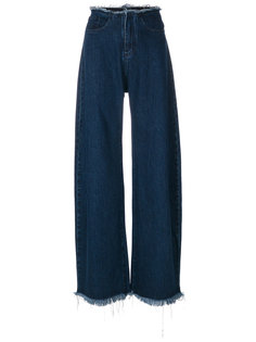 широкие джинсы с необработанным краем Marquesalmeida Marquesalmeida