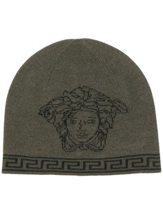 Medusa intarsia beanie hat Versace