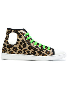 leopard-print velvet sneakers Marc Jacobs