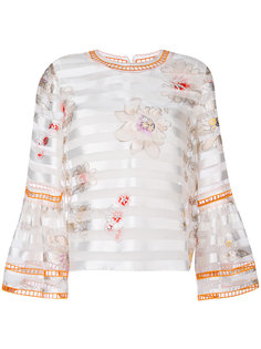блузка с цветочным принтом  Fendi
