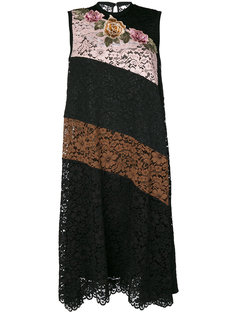 полосатое кружевное платье Antonio Marras