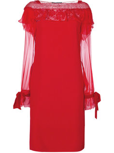 платье с кружевной отделкой  Alberta Ferretti