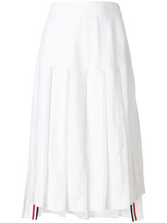 плиссированная юбка с заниженным задником Thom Browne
