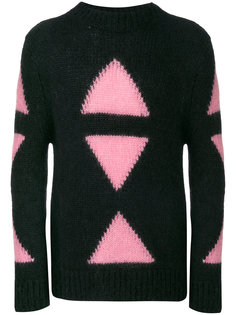 свитер с геометрическим узором Fendi