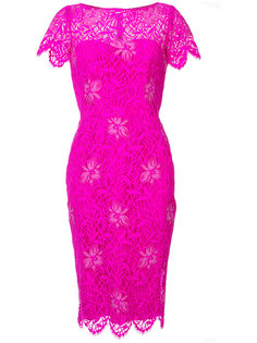 платье с кружевной отделкой Lela Rose