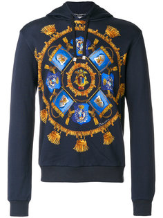 insignia print hoodie Dolce & Gabbana